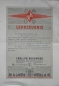 Preview: Borgward Teaching-Certificate 1935 with original signature and Logo (1725)